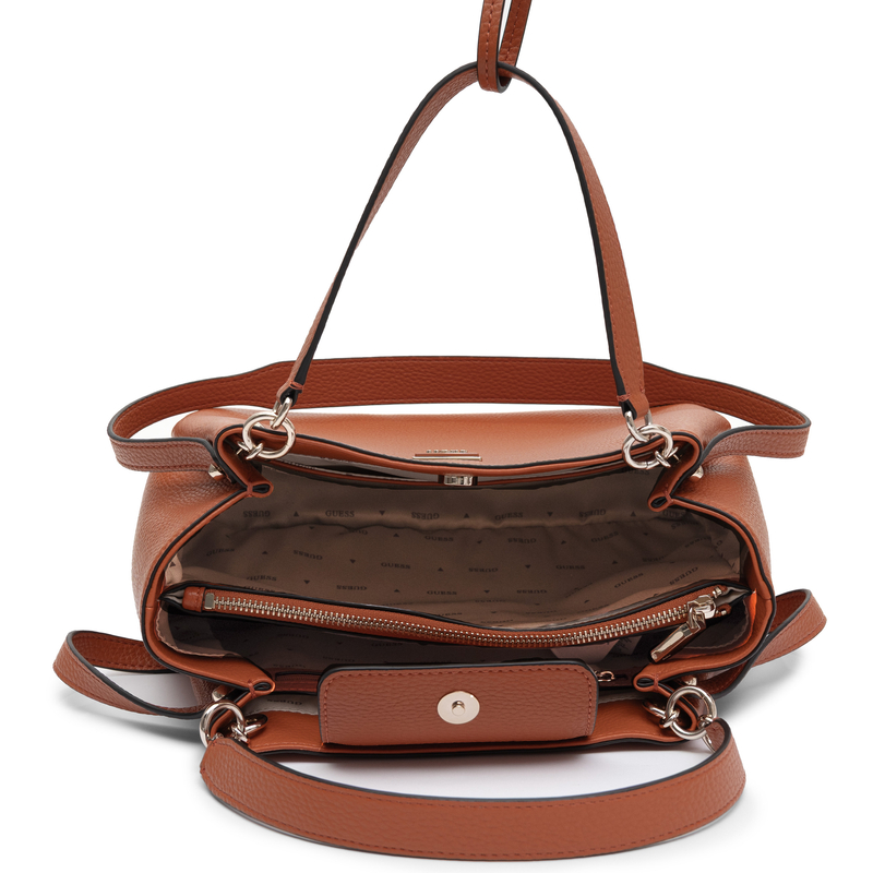 Guess Torba Klasyczna Mieszcząca A4 Pomarańczowa Sztywna BG230623- GIN