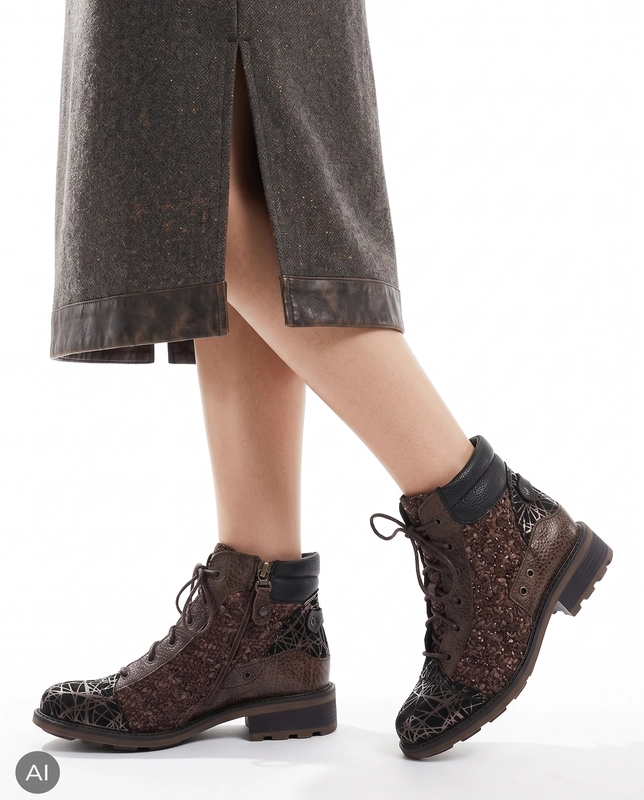 Maciejka Women's Leather Ankle Boots Warm Brown 07606-02/00-8