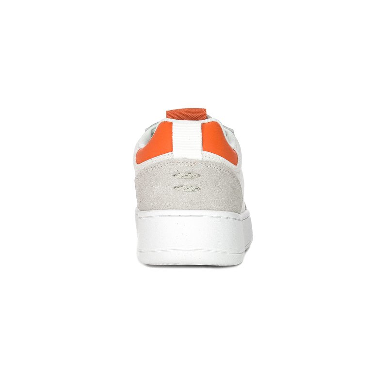 Marc O'Polo Sneakersy buty damskie sportowe White Orange