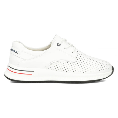 Filippo Leather White Low Shoes