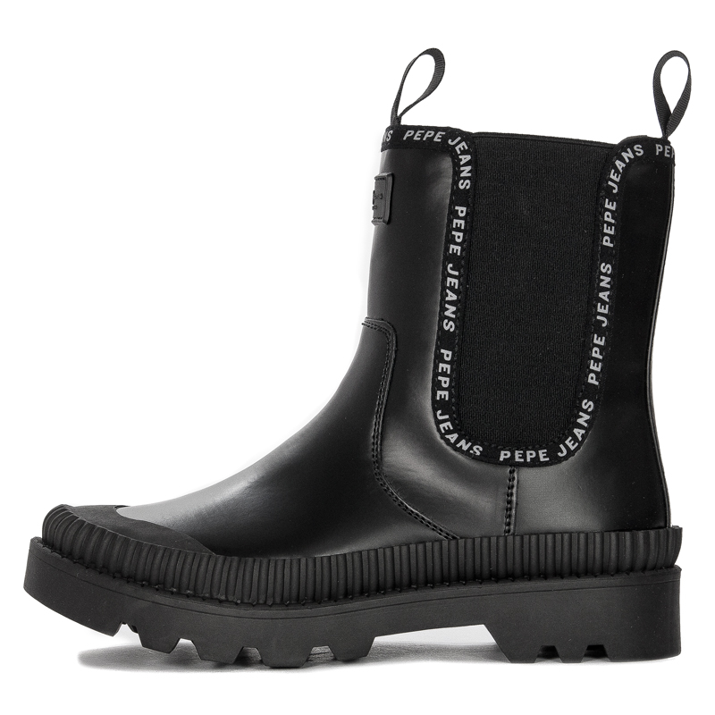Pepe Jeans Botki damskie Gum Chelsea Black czarne