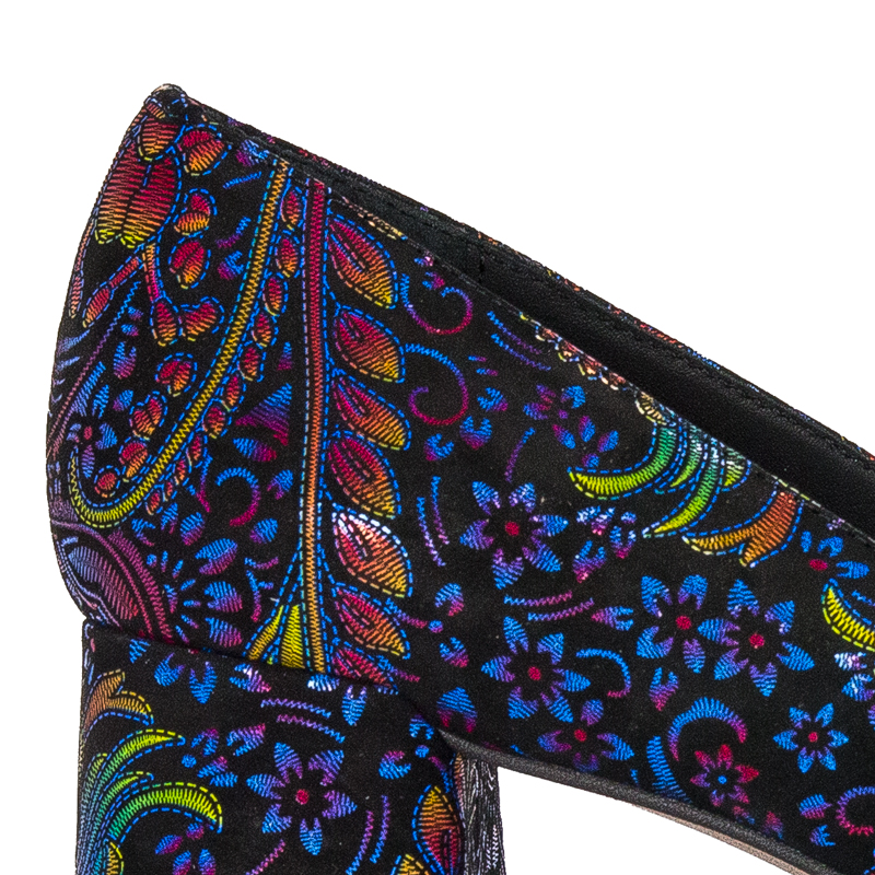 Visconi velor leather women's Paw Kolor Pumps