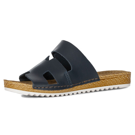 Inblu Women's Slides  Navy Blue