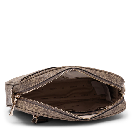 Guess Meridian Crossbody Bag Monogram Beige HWSG6974140-BEIGE