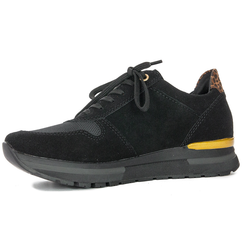 Sneakersy Rieker N7809-00 Schwarz/Black/Leo-Nuss Czarne