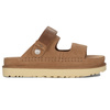 UGG Klapki Damskie Skórzane Na Platformie Chestnut
