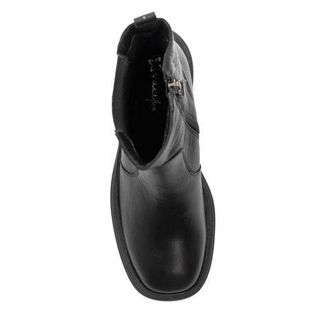 Maciejka 05746-10/00-7 Black+Dark Beige Boots