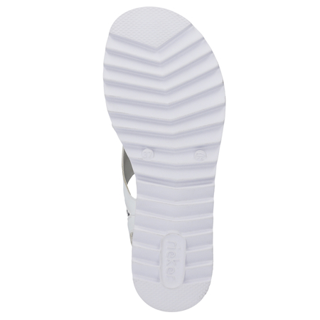 Rieker Sandały Damskie Białe