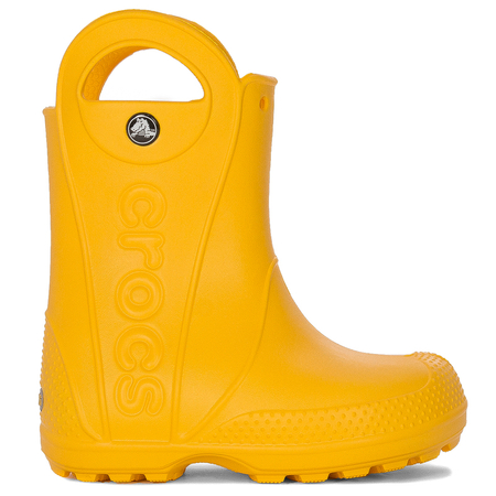 Crocs Children Rain Boots Yellow Handle Boot
