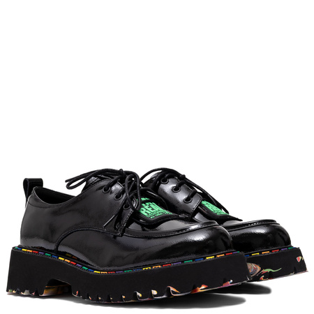 Artiker Women's Leather Patent Black Shoes