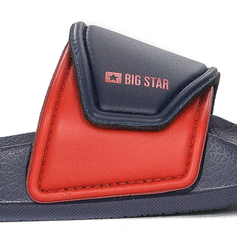 Big Star Klapki dziecięce na rzep Navy/Red