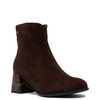 Maciejka Suede Leather Ankle Boots Block Heel Women’s Chocolate Brown K7202-02/00-8