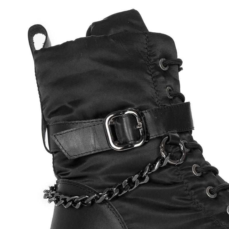 GOE Women's warm leather black women's boots