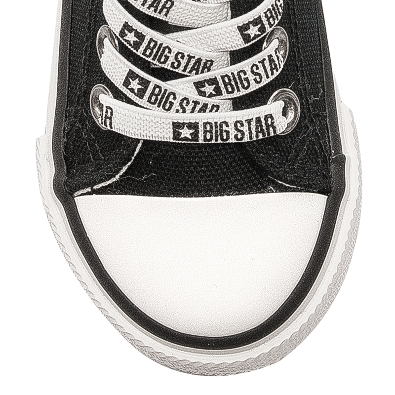 Big Star Black children's slip-on black sneakers