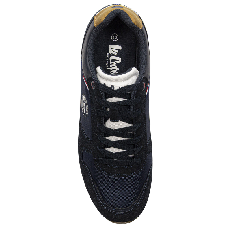 Lee Cooper Navy Brown Men's Sneakers