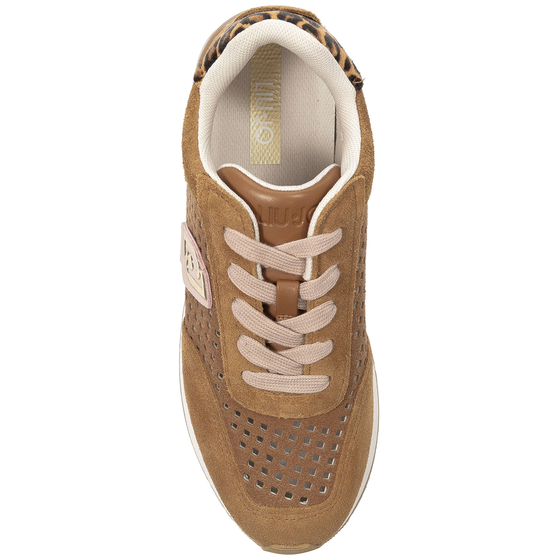 Liu Jo Sneakersy Damskie Na Platformie Brązowe