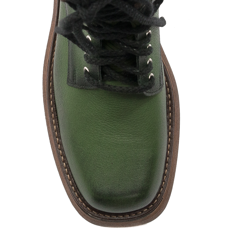 Maciejka  Women's leather Green Boots