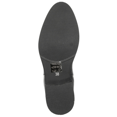 Sztyblety Venezia Kay ESTER2129E Black skórzane Czarne