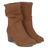Maciejka Women's Leather Velour Boots Red