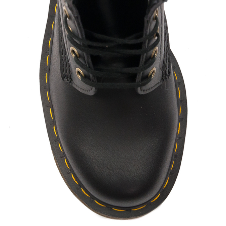 Dr. Martens Botki glany damskie skórzane Vegan 1460 Black