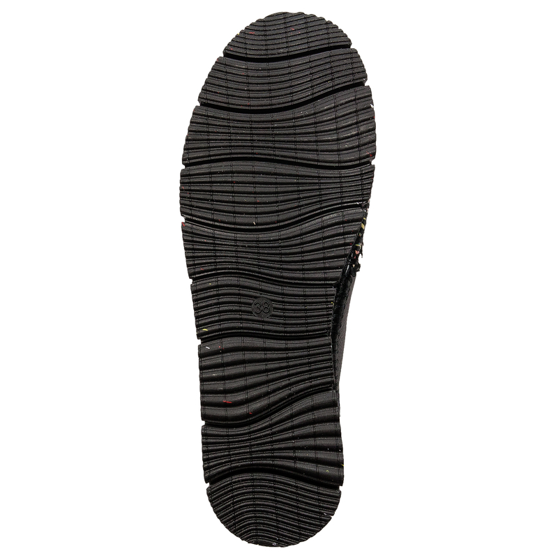 Maciejka 03512-58/00-0 Black + Flowers Flat Shoes