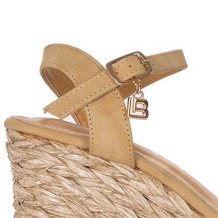Laura Biagiotti Women Sandals On Heel Beige