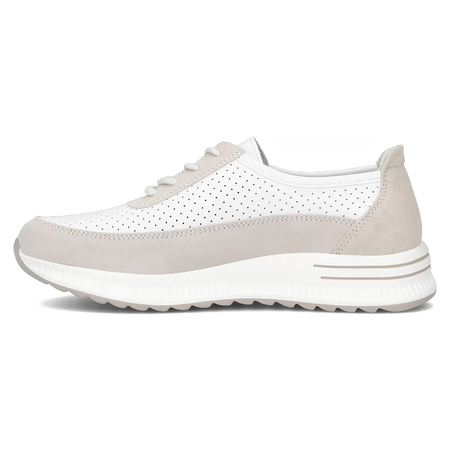 Filippo Leather White Low Shoes