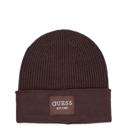 Guess Ciepła Czapka Damska Brązowa AW5631VIS01-BROWN