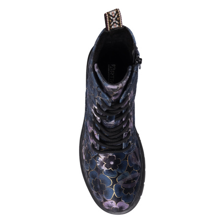 Artiker Sznurowane Kwiatowe Trzewiki Damskie Z Zamkiem Wielokolorowe 57C1052