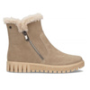 Filippo Beige Suede Leather Ankle Boots for Women