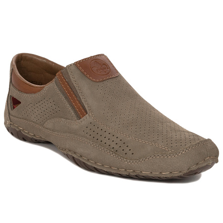 Rieker Men's Brown Slip-on Low Shoes