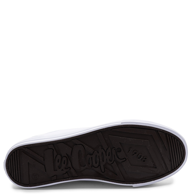 Lee Cooper Klasyczne Sznurowane Trampki Damskie Białe LCW-26-02-4078L