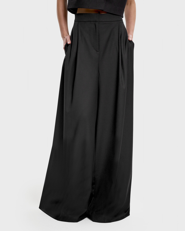 Opra Spodnie Damskie Baha Black Very High Waist Pants