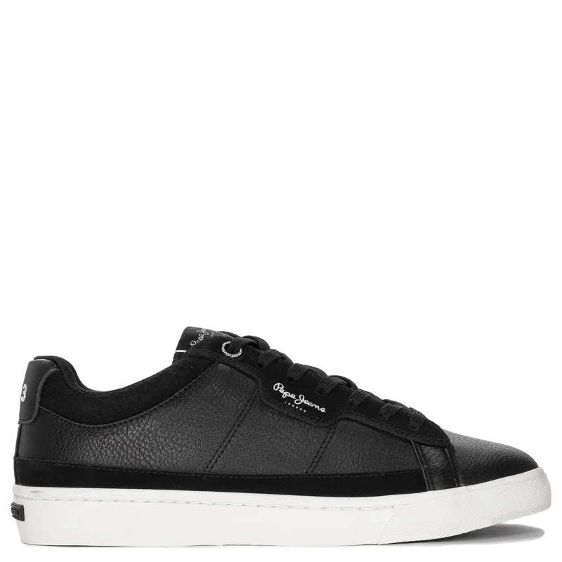 Pepe Jeans Sneakersy buty męskie Black Barry Smart czarne