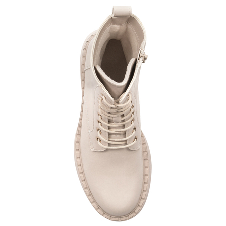 Boots Sergio insulated on the platform Beige