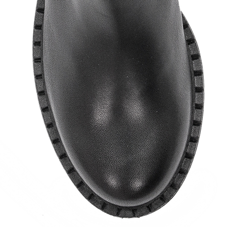Botki damskie Venezia Forme 14124L Nappa Nero skórzane Czarne