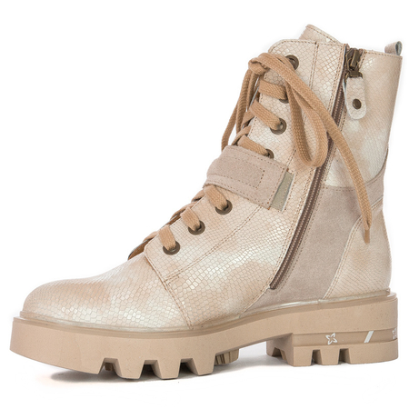 Maciejka Beige Lace-up Boots 05219-04/00-3