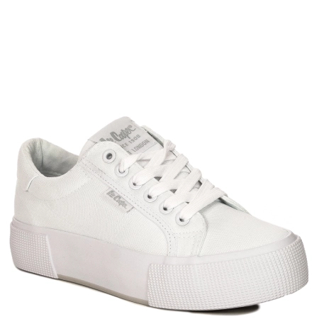 Lee Cooper Trampki Damskie na Platformie Białe LCW-22-31-0884L