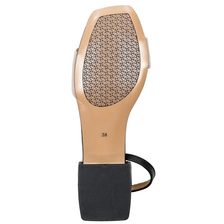 Maciejka 04618-21/00-5 Black+Pink Shine Sandals