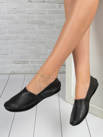 Maciejka damskie skórzane Czarne