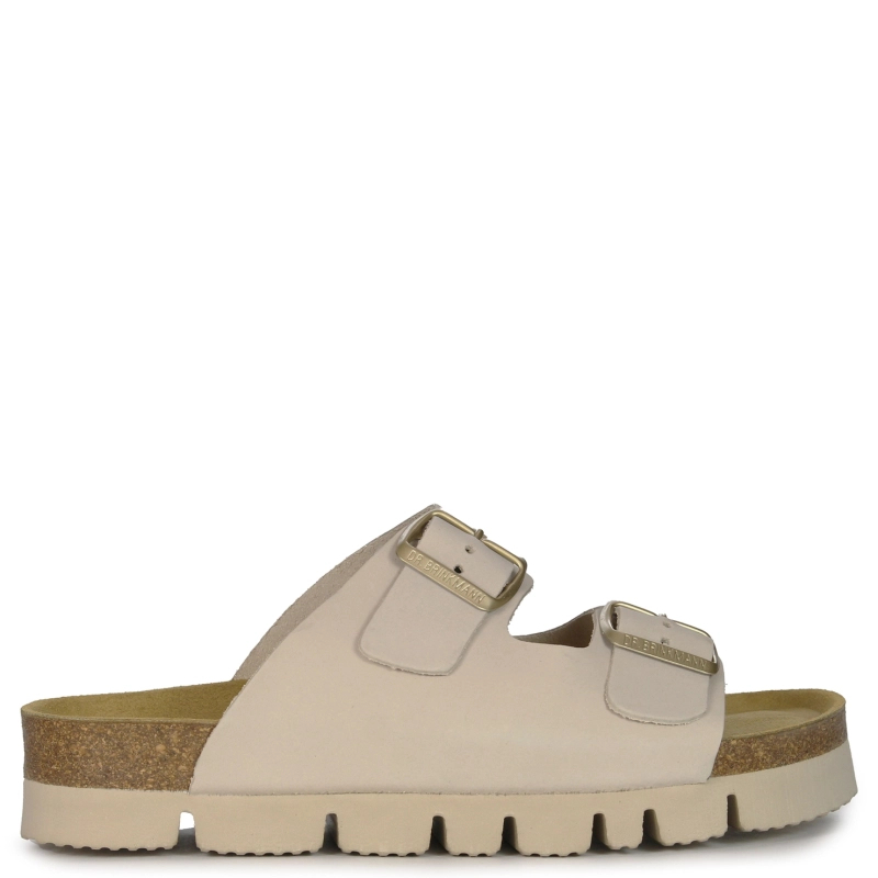 Dr. Brinkmann Klapki Damskie Off White Nubuk