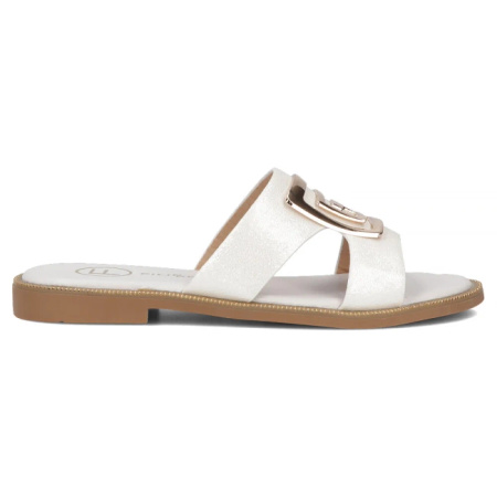 Filippo Klapki Damskie Białe