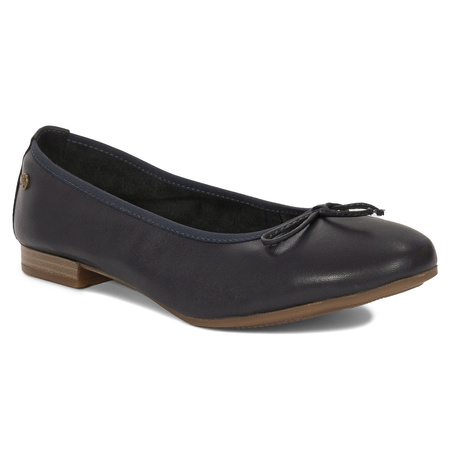 Maciejka Baleriny Damskie Granatowe