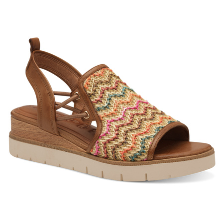 Tamaris Sandały Damskie Na Platformie Wielokolorowe