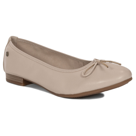 Maciejka Baleriny Damskie Beżowe