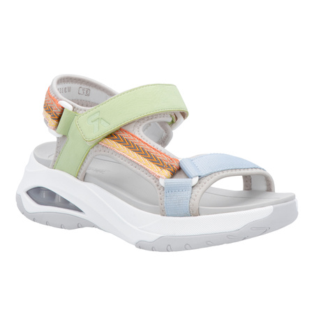 Rieker Sandały Damskie Multikolor