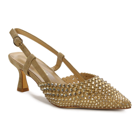 Alma En Pena Sandały Damskie Beżowe