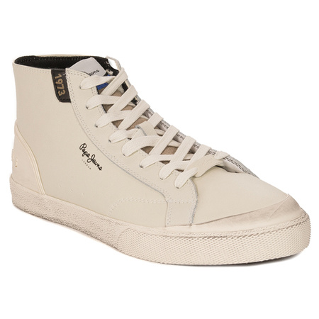 Pepe Jeans Sneakersy buty męskie Kenton Vintage white białe 