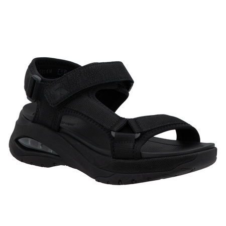 Rieker Sandały Damskie Czarne