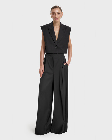 Opra Spodnie Damskie Baha Black Very High Waist Pants